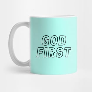 God First | Christian Typography Mug